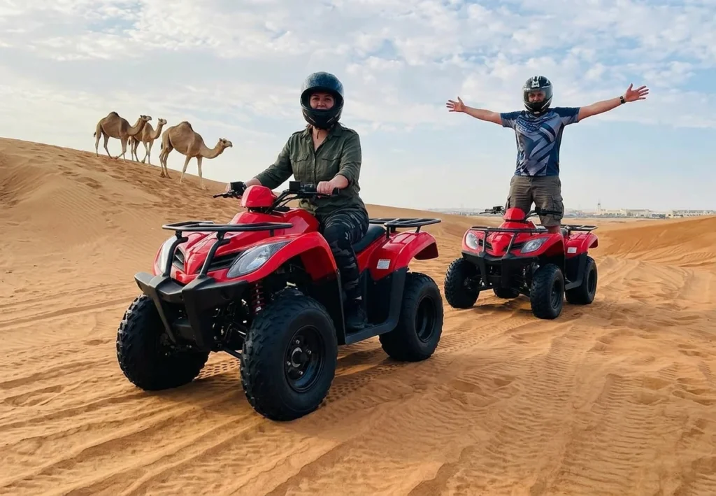Quad bikes available for desert rental in Dubai
